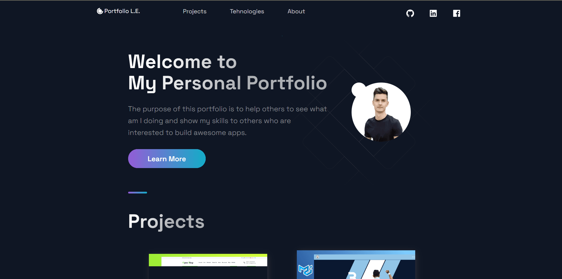 Site prezentare / Portfoliu website